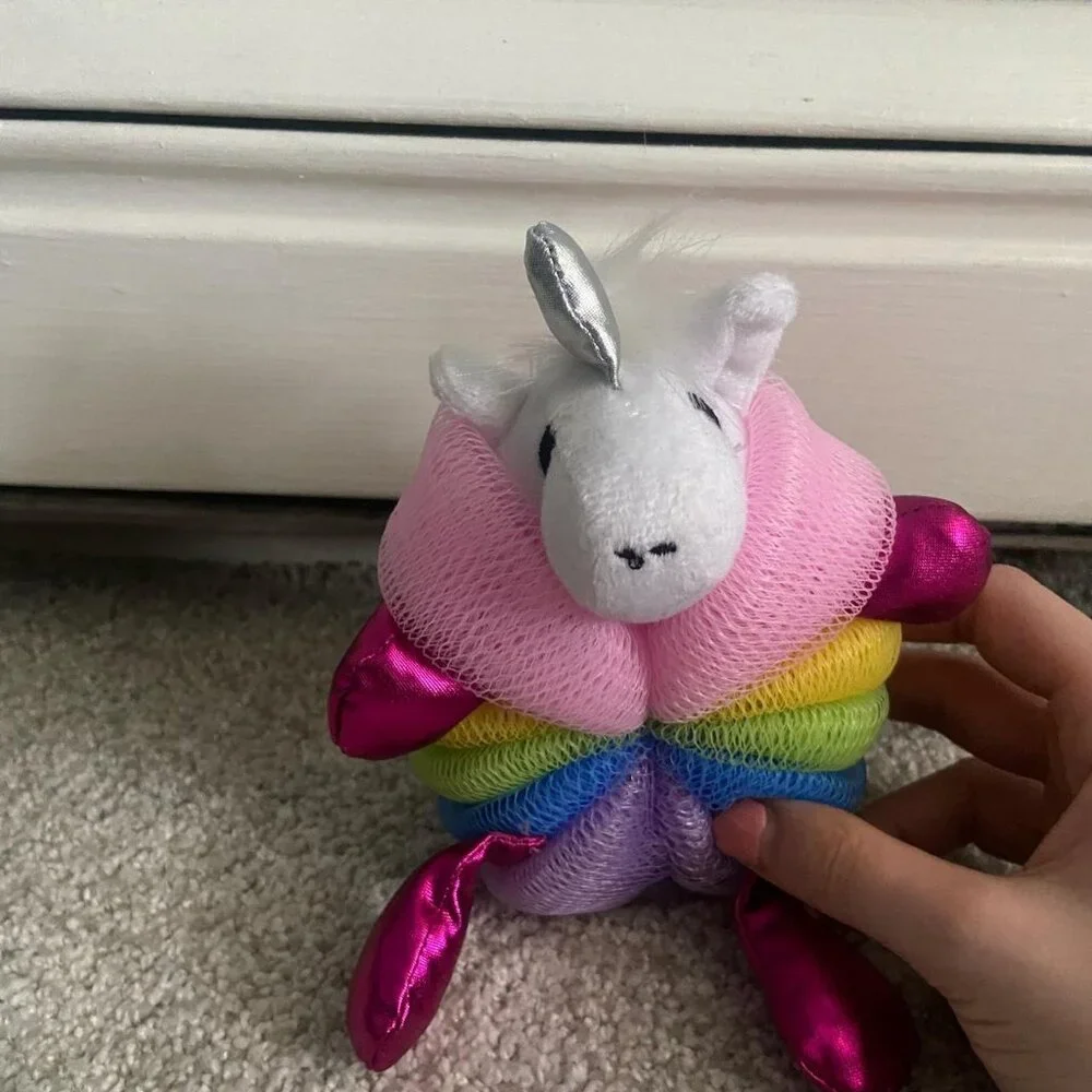 NWT Rainbow Unicorn Loofah